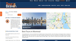 Desktop Screenshot of montrealtours.net